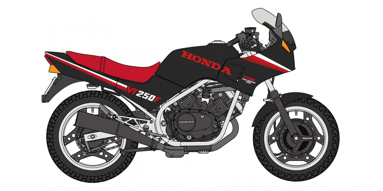 FA621755 1/12 Honda VT250F, 1984, black